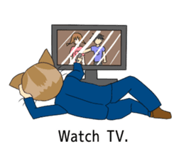 Cat salaryman2(English version) sticker #9768728