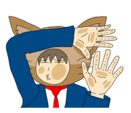 Cat salaryman2(English version) sticker #9768729