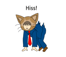 Cat salaryman2(English version) sticker #9768732