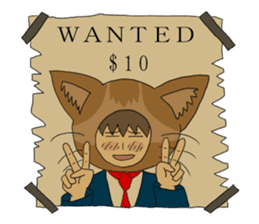 Cat salaryman2(English version) sticker #9768735