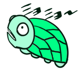 Cute turtles sticker #9768936