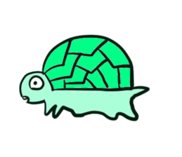 Cute turtles sticker #9768946