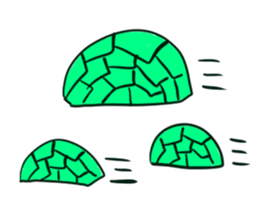 Cute turtles sticker #9768955