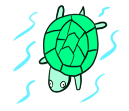 Cute turtles sticker #9768962