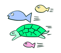Cute turtles sticker #9768973