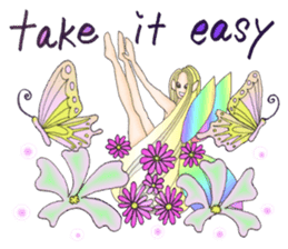 Butterfly-fairy sticker #9768994