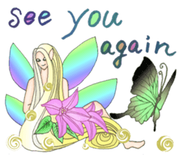 Butterfly-fairy sticker #9768995