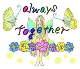 Butterfly-fairy sticker #9769013