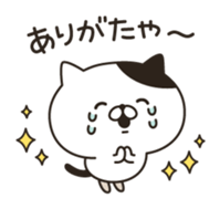 The bicolor cat are always smile sticker #9769824