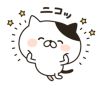 The bicolor cat are always smile sticker #9769826