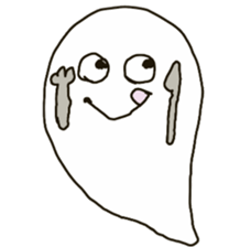 Surprised ghost and snowy district Corgi sticker #9770056