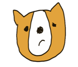 Surprised ghost and snowy district Corgi sticker #9770072