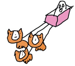 Surprised ghost and snowy district Corgi sticker #9770082