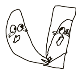 Surprised ghost and snowy district Corgi sticker #9770083