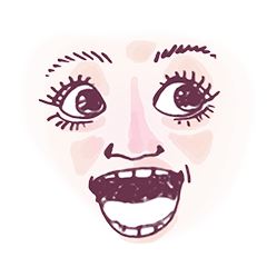 Reaction of the woman face 2