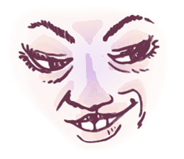 Reaction of the woman face 2 sticker #9770576