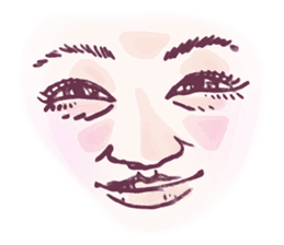 Reaction of the woman face 2 sticker #9770581