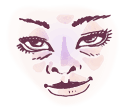 Reaction of the woman face 2 sticker #9770582