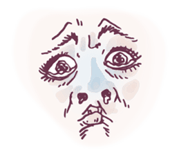 Reaction of the woman face 2 sticker #9770586