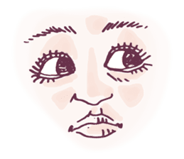 Reaction of the woman face 2 sticker #9770591