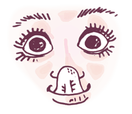 Reaction of the woman face 2 sticker #9770597