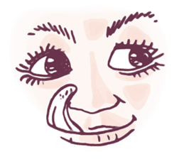 Reaction of the woman face 2 sticker #9770598