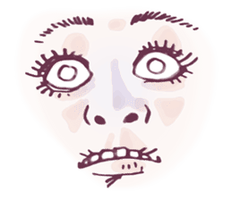 Reaction of the woman face 2 sticker #9770601