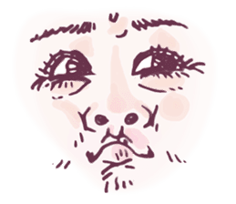 Reaction of the woman face 2 sticker #9770602