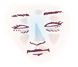 Reaction of the woman face 2 sticker #9770603