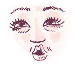 Reaction of the woman face 2 sticker #9770604