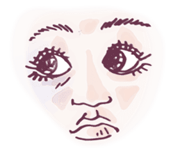Reaction of the woman face 2 sticker #9770607