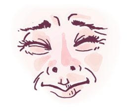 Reaction of the woman face 2 sticker #9770609