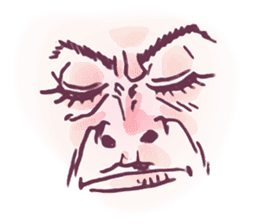 Reaction of the woman face 2 sticker #9770612