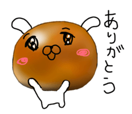 The Sweet Red Bean Bun Rabbit sticker #9770785