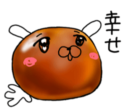 The Sweet Red Bean Bun Rabbit sticker #9770786