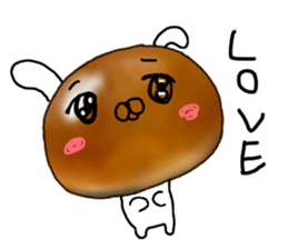 The Sweet Red Bean Bun Rabbit sticker #9770793
