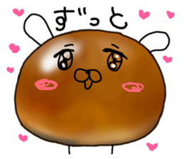 The Sweet Red Bean Bun Rabbit sticker #9770796
