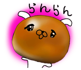 The Sweet Red Bean Bun Rabbit sticker #9770798