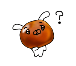 The Sweet Red Bean Bun Rabbit sticker #9770800