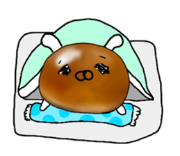 The Sweet Red Bean Bun Rabbit sticker #9770811