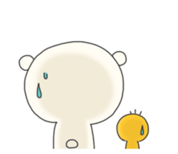 KUMAMOTCHI5-Cute White Bear sticker #9771824