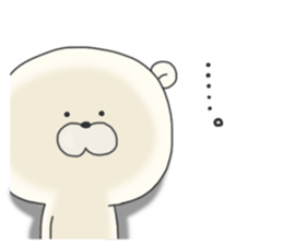 KUMAMOTCHI5-Cute White Bear sticker #9771826