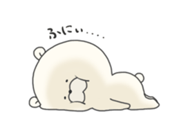 KUMAMOTCHI5-Cute White Bear sticker #9771834