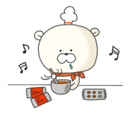 KUMAMOTCHI5-Cute White Bear sticker #9771838