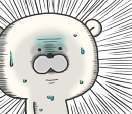 KUMAMOTCHI5-Cute White Bear sticker #9771852