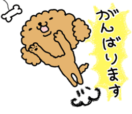 It is an honorific softly. toy poodle sticker #9771902