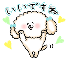It is an honorific softly. toy poodle sticker #9771918