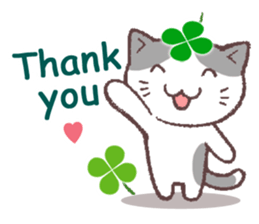 Cats & Clover 3(English) sticker #9772056
