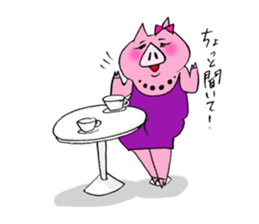 The pig's name is Butako part 2. sticker #9772167