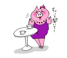The pig's name is Butako part 2. sticker #9772167